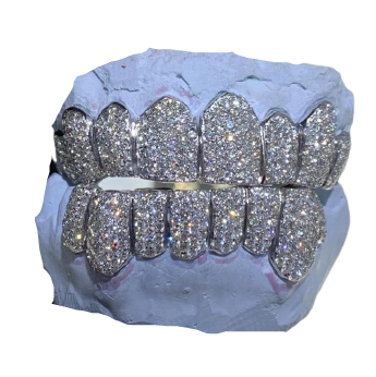 Special! Si Diamond Grill 10k Gold Set
