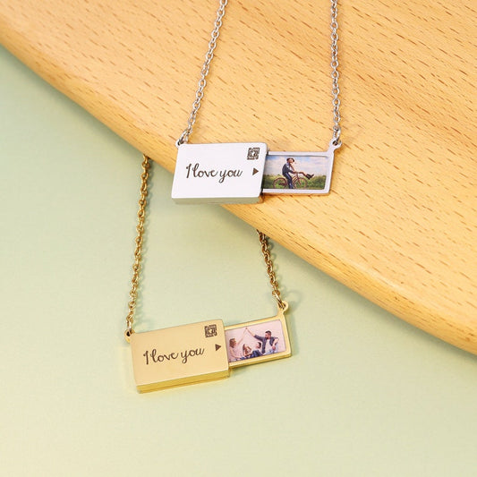 Custom Photo Necklace Memory Necklace Gift