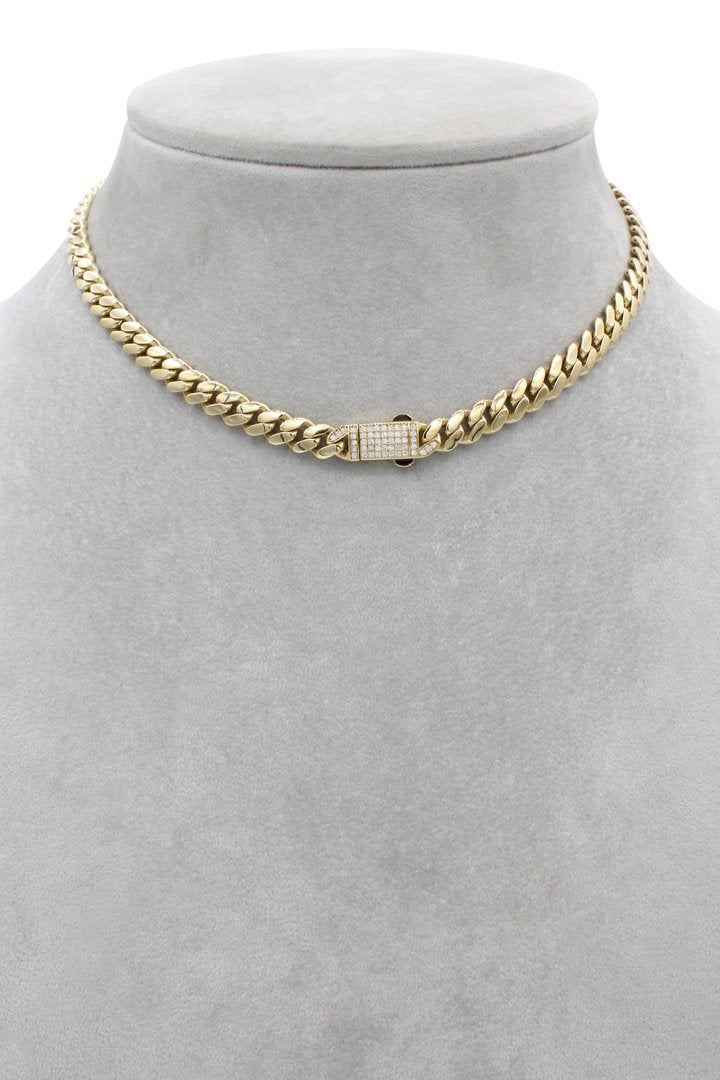 14k Yellow Gold Hollow Choker For Her